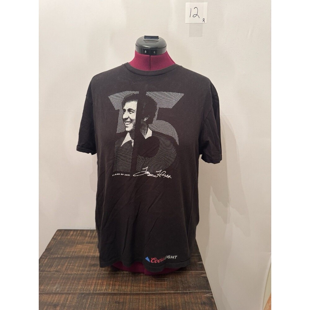 The Iceman Jim Hayes Class of 2021 Coors Light Graphic T Shirt Size LG Black